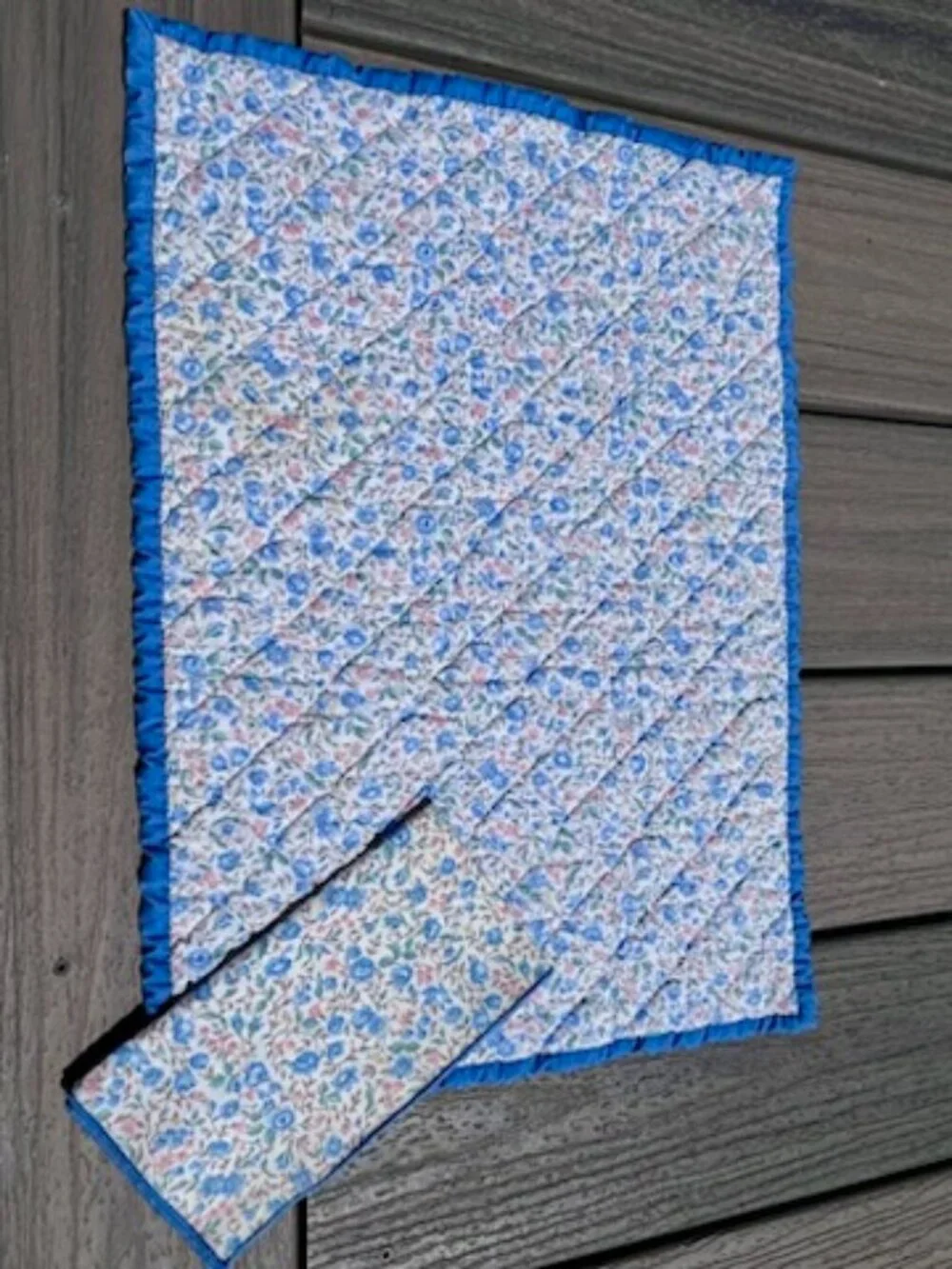 Handmade Quilted Floral Table Linens 32 Pc Placemat Napkin Hot Pad Set